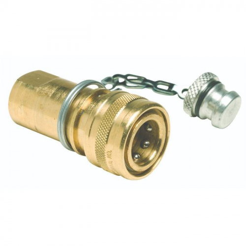 MSA 629980, SOCKET, FEMALE, 1/4" NPT, QUICK DISCONNECT, FOSTER, BRASS WITH DUST PLUG